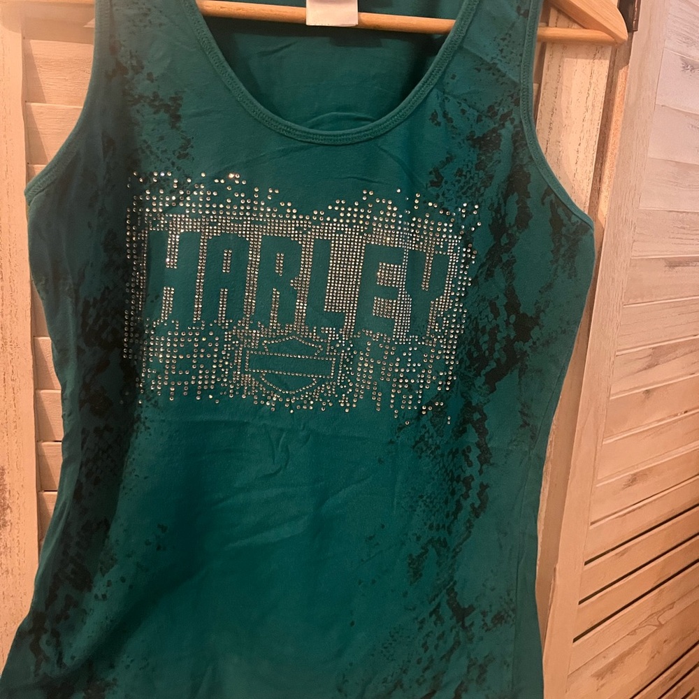 Harley-Davidson Teal Tank Top
